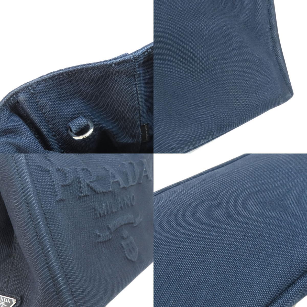 PRADA 1BG439 Canapa Mini 2WAY Handbag Canvas Ladies Used from japan thumbnail 7