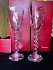 Baccarat Vega Flutissimo Clear Wine Glass H22cm Pair Set
