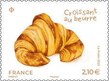 France 2025 French bakery BUTTER CROISSANT pastry flour breakfast 1v mnh