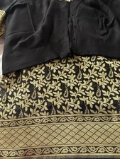 Lovely Black Khaddi Silk Georgette Banarasi Saree. Looks Beautiful In Person.