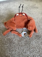 Jellycat Crispin Crab Orange Plush Soft Toy Stuffed Animal Sea Life Rare Retired