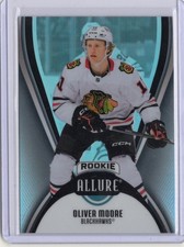 2025-26 UD Allure Oliver Moore Rookies Black Rainbow RC #133 Blackhawks