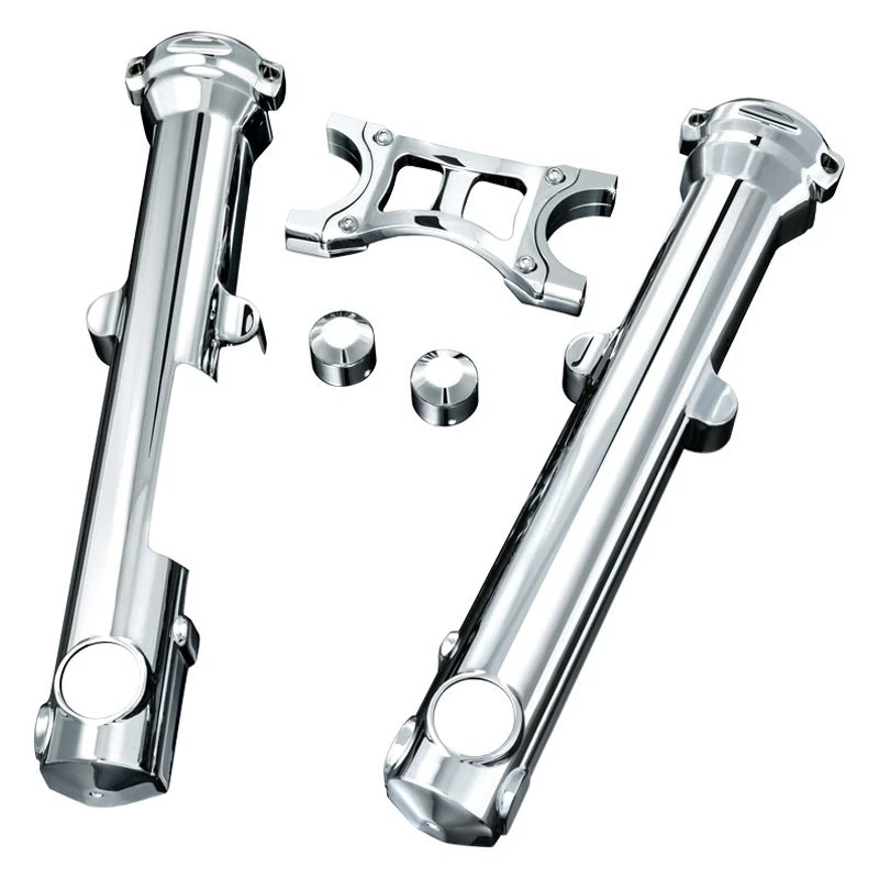 For Harley-Davidson Forty Eight 2010-2021 Kuryakyn Chrome Fork Skins Foto 2 de 4