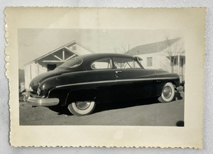 Vintage Photo 1949 Mercury Classic Car Hot Rod Whitewall Tire Snapshot Original