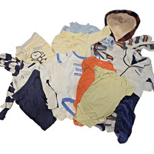 Lot of size Newborn boys clothes with swaddle ,outfit, sleepers, jumpers used