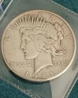 1921 U.S. Peace Silver Dollar Circulated