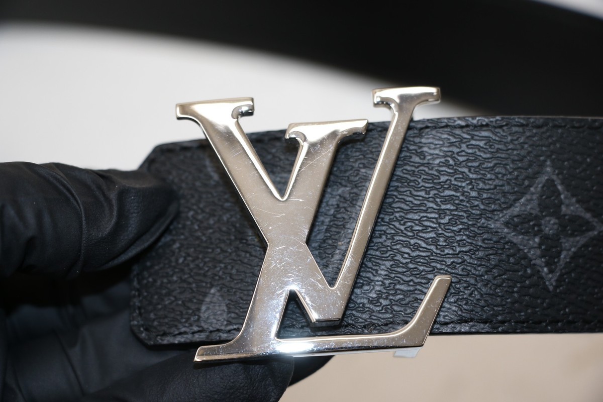 Louis Vuitton Monogram Leather Belt M9232 Size 90/36 - Black/Gray
