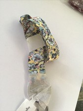 Vera Bradley Wide Lanyard in SUNNY GARDEN Yellow Floral NWT