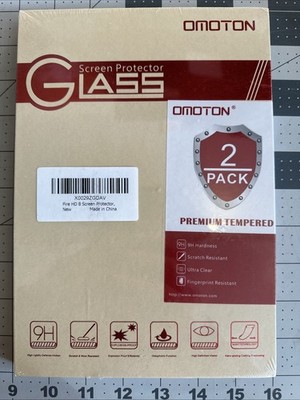 Omoton Glass Screen Pro Premium Tempered Screen Protector for FIRE HD 8 (2 Pack)