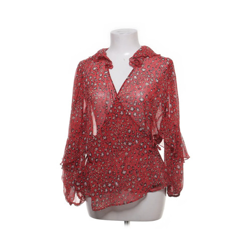 Zara, Bluse, Größe: L, Rot/Mehrfarbig, Polyester, Gepunktet, Damen #DPf