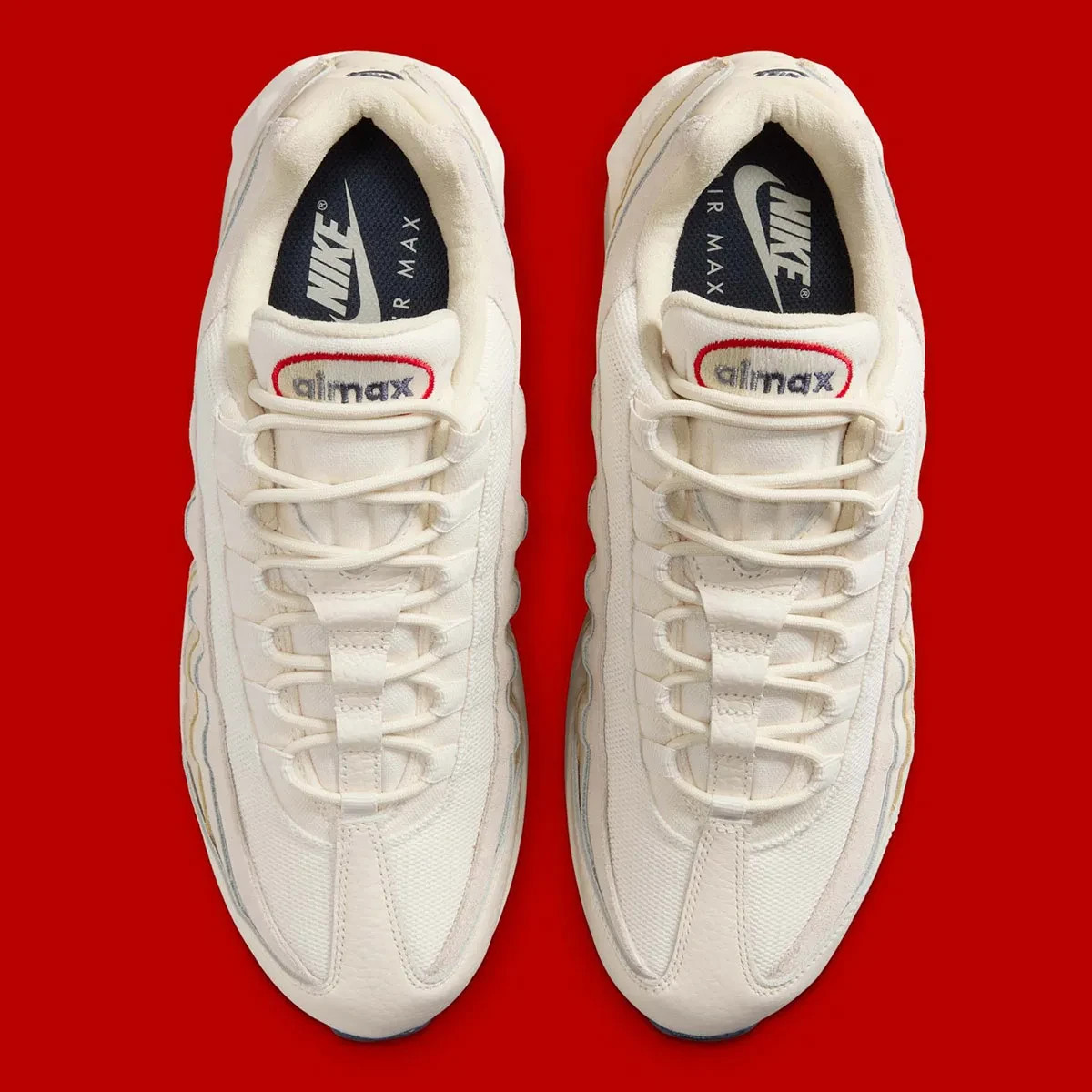 Nike Air Max 95 OG PRM Shoes Pale Ivory University Red IH4378-110 