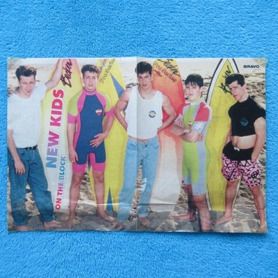 NKOTB New Kids on the Block POSTER BRAVO  2 Seiten Tom Cruise Days of Thunder