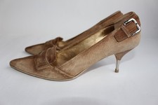 PRADA Vintage Beige Suede Pumps Size 38 29238