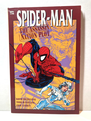 SPIDER-MAN The Assassin Nation Plot 1st Printing 1992 MARVEL SOFTCOVER