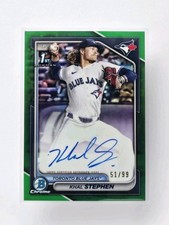 ‘24 Bowman Draft Chrome Prospect Auto Khal Stephen #CPA-KS Green Auto Ref /99