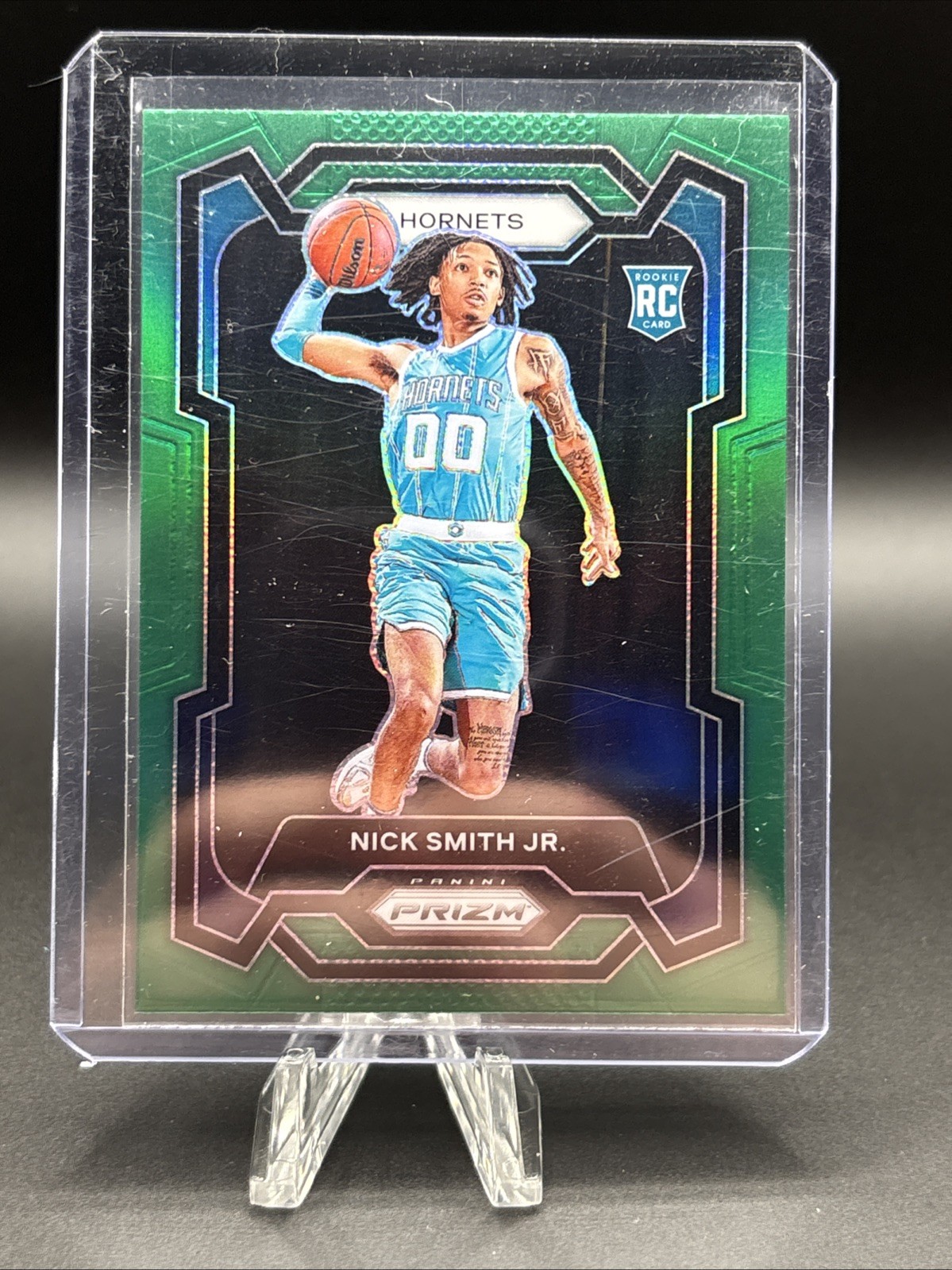 2023-24 Panini Prizm - Nick Smith Jr. #135 Green Prizm (RC)