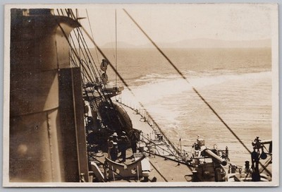 HMS AUFLÖSUNG (09) Szene an Bord 1929 RP Postkarte