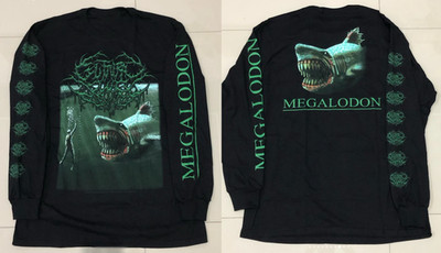Guttural Slug Megalodon Album Long Sleeve T Shirt Size S to 5XL