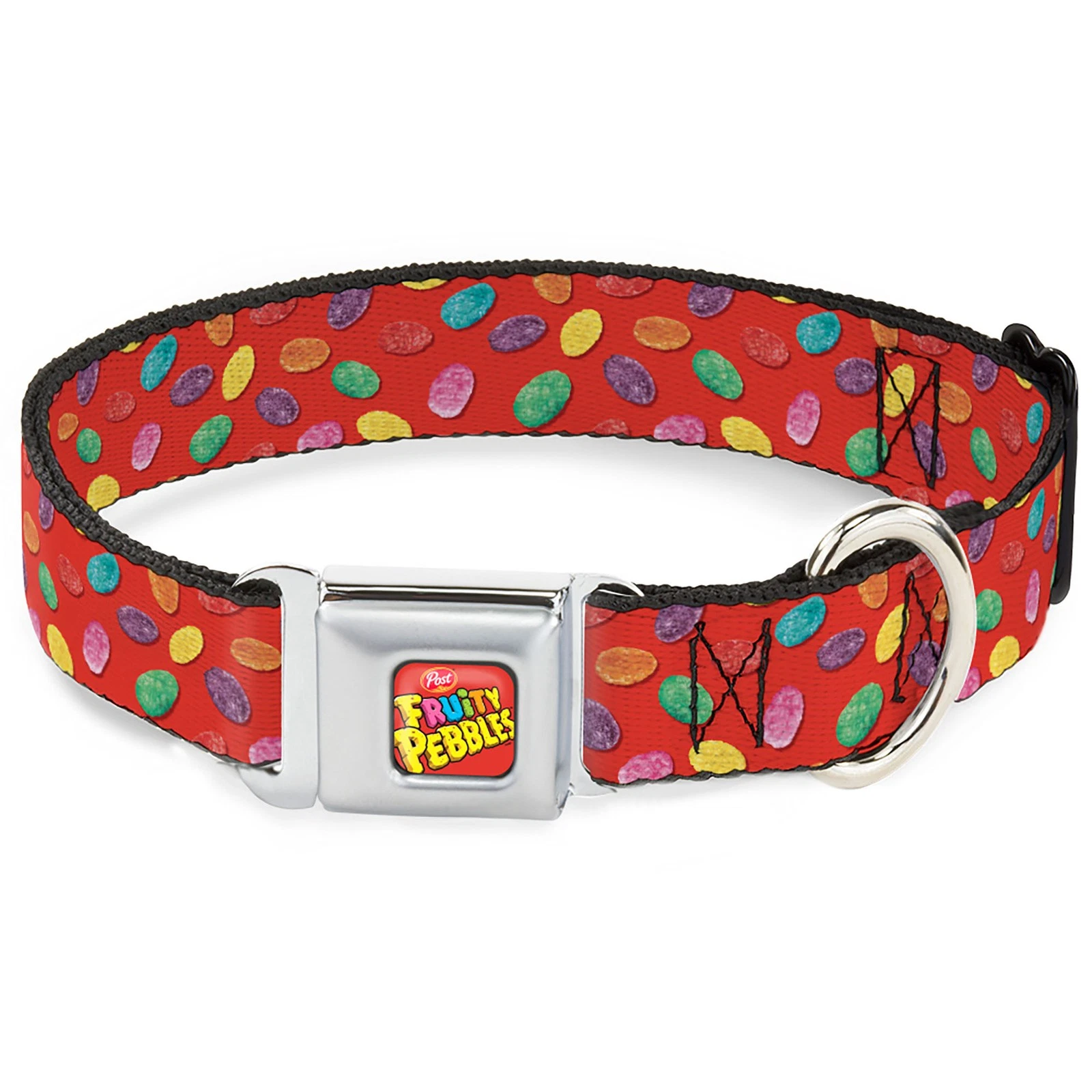 Dog Collar PBLB-POST FRUITY PEBBLES Logo Full Color Red/Multi Color (US IMPORT)