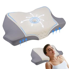 Cervical Pillow for Neck and Shoulder Pain Relief, Ergonomic Contour Memory F...