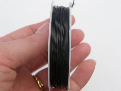 1 Rolle Gummikordel 0,8mm schwarz 8m