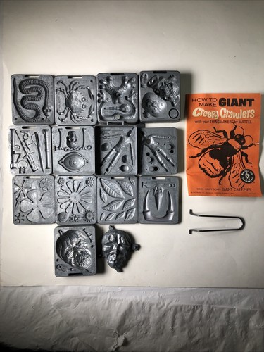 Vintage Mattel Creepy Crawlers Molds 1964-1966 W Handle & Instructions Thingmak - Picture 2 of 14