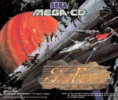 Sol Feace - Sega Mega CD Action Adventure Shooter Videospiel OVP