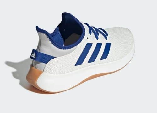 Women's Adidas Cloudfoam Pure White Royal Blue - (Size 7) - Picture 5 of 8