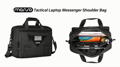 15-16 inch Tactical Laptop Messenger Shoulder Bag Notebook Carrying Sleeve Case - Video 1 of 1