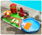 Vtg 80s Arco Barbie Size Backyard Pool Barbecue Replacement Parts YOU CHOOSE