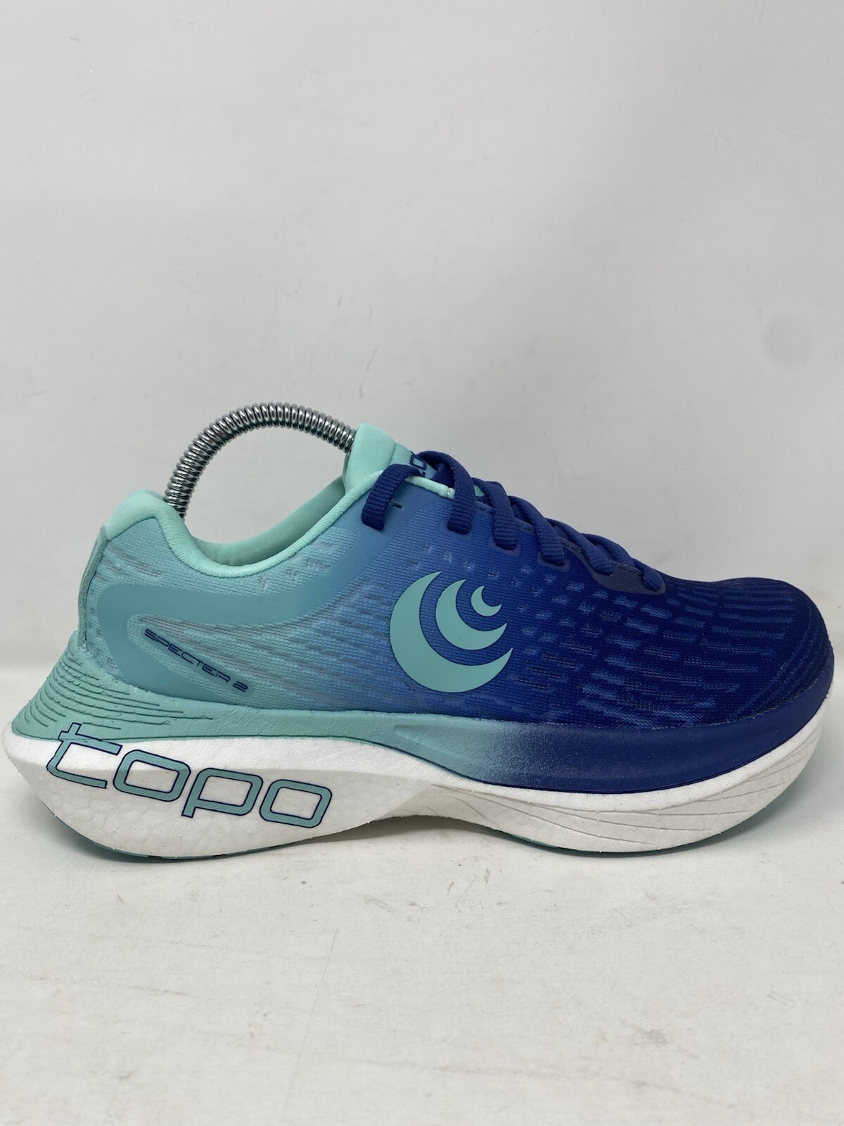 Zapatos para correr TOPO Designs Specter 2 azul blanco zapatillas cómodas para mujer talla 7,5”