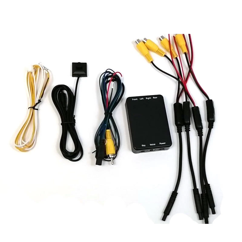 4 Way Car Video Switch Parking Camera 4 View Split Screen Control Box Universal - Image 2 of 4