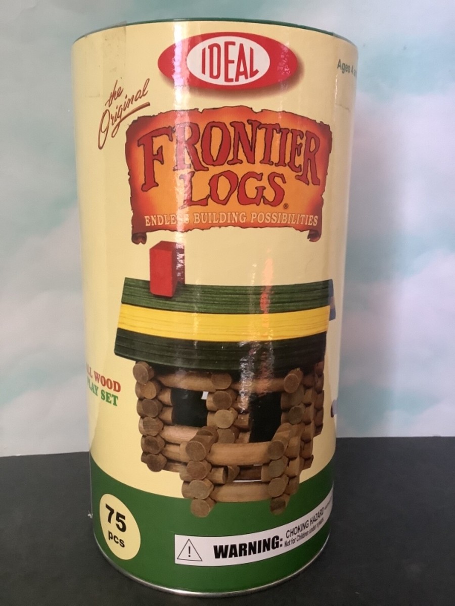 トイストーリー ウッディ　FRONTIER SET Real Wood Logs Frontier Logs 160 Piece Classic Wood Building Set - Walmart.com