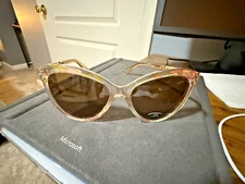New Prive Revaux Sunglasses Rare Faue Gold Pink Marble 55 17 145