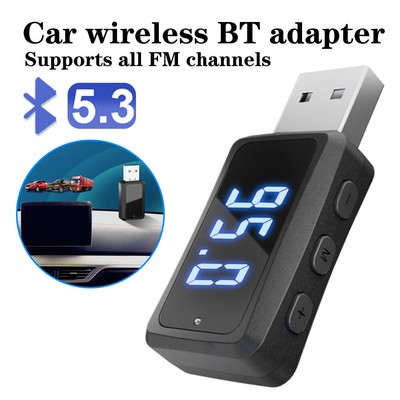 Wireless Bluetooth 5.3 Audio Receiver 3.5mm AUX To USB Car Stereo Music Adapter