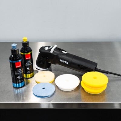 Rupes LHR75E 3'' Mini Polisher Kit | DA Polish & Pads Bigfoot Combo 2 12mm Buffer