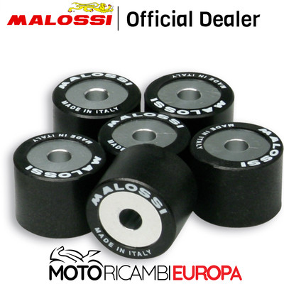 6 Rollen MALOSSI 20X17 Gr. 11,5 Variator Multivar Malaguti Blog 160 Ie 4T (04)