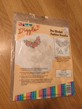 Dizzle Art Pre Shaded Fashion Iron On Transfer Roses 50053 Floral