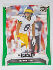 2023 LEAF DRAFT FOOTBALL GREEN RONNIE BELL XRC CARD #67