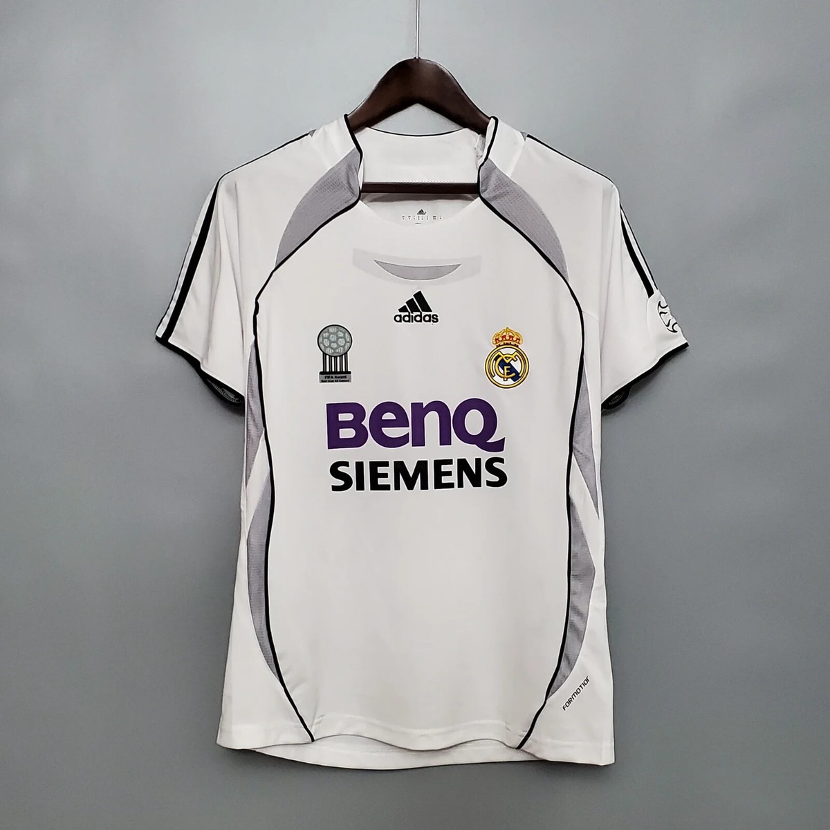 Real Madrid White Size XL 2006 2007 Home Jersey Spain | eBay