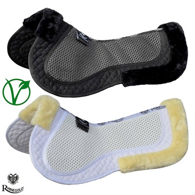 Rhinegold Anti-Rutsch Gel Half Pad - Luxe Fur - Half Pad - stoßdämpfend, rutschfest