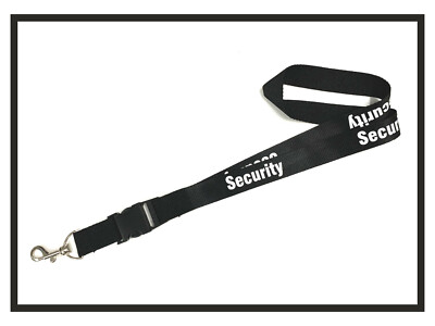 Schlüsselband Lanyard Security Sicherheitsdienst Lanyards Keyholder 25mm schwarz