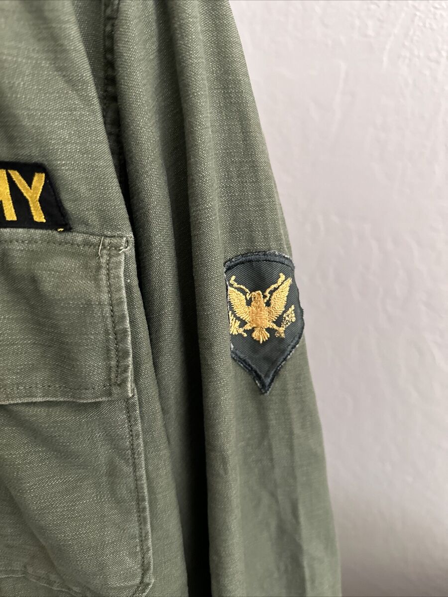 Vintage 1950s 13 Star Korean War OD Green Army Military Vintage 1950s 13 Star Korean War OD Green Army Military