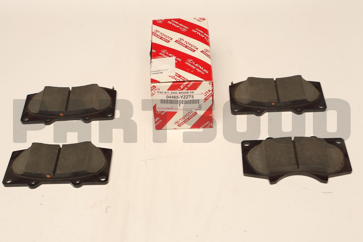 フォーデイズ 5本 04465YZZT5 Genuine Toyota PAD KIT,DISC BRAKE,FRONT TO FORTUNER