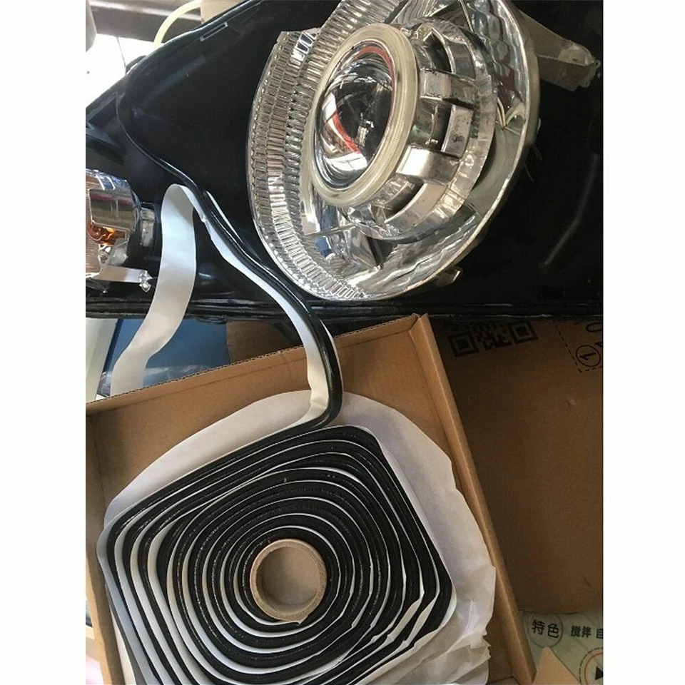 Cinta de butilo 4M goma pegamento sellador reacondicionamiento tira de resellado rollo faro puerta BK Foto 2 de 4