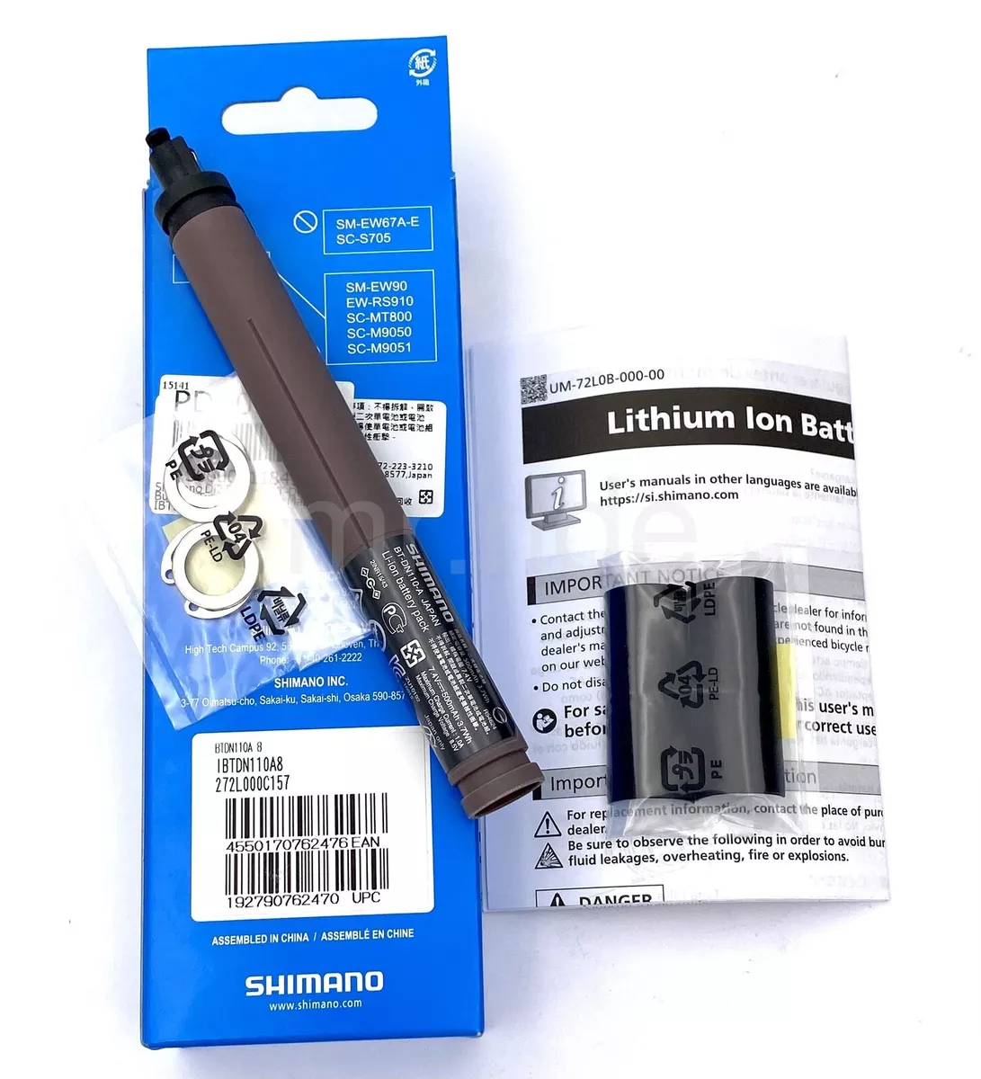 Shimano BT-DN110-A Battery Built-In Di2 for SM-EW910, EW-RS910,  SC-MT800SC-M9050