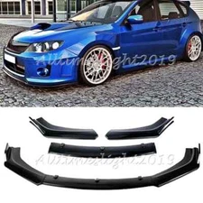 For Subaru Impreza 2010-2023 Front Bumper Lip Splitter Spoiler Diffuser Glossy
