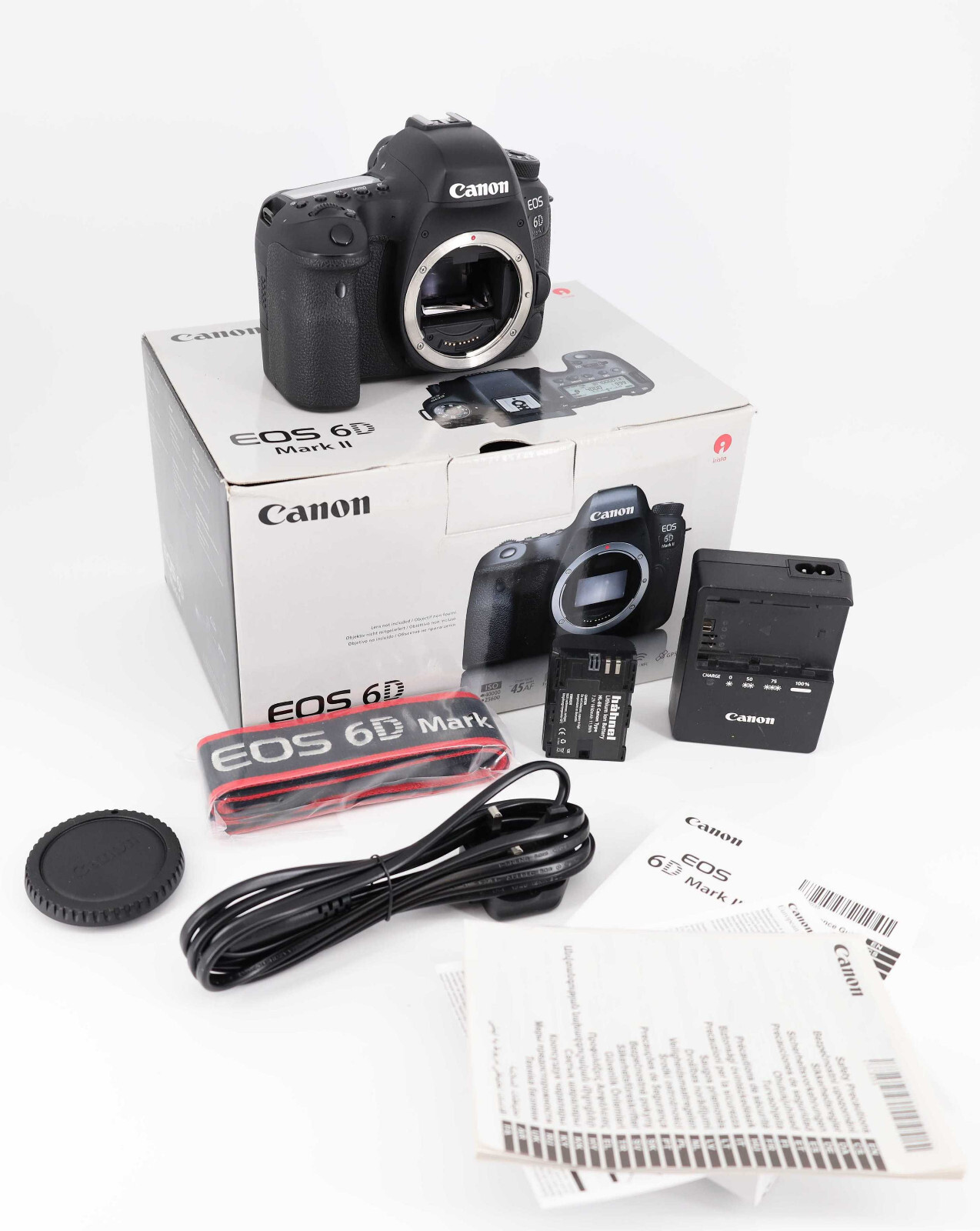 Canon EOS 6D Mark II 26.2MP Digital Camera - Black (Body Only)