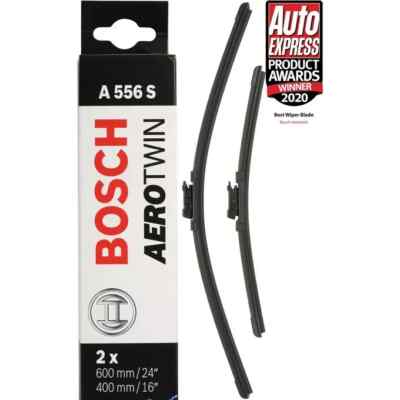 2x Wiper Blades (Pair) Flat Aero type A556S 3397007556 Bosch Aerotwin 600/400mm
