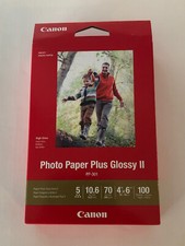 Canon Inkjet Print Photo Paper Plus Glossy II~100 Sheets Inkjet Photo Paper